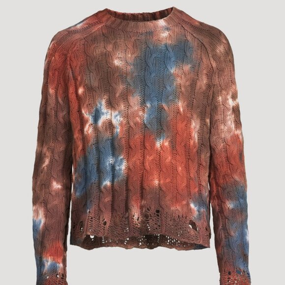 BNWT AW23 ACNE STUDIOS TIE-DYE CABLE KNIT SWEATER S & M & XL - Picture 13 of 13